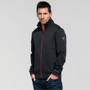 Messi Signature Cuff  Black Track Jacket Size Small- Soccer Athleisure